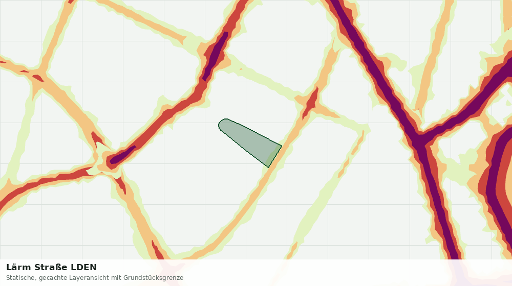 Statische Kartenansicht: Lärm Straße LDEN