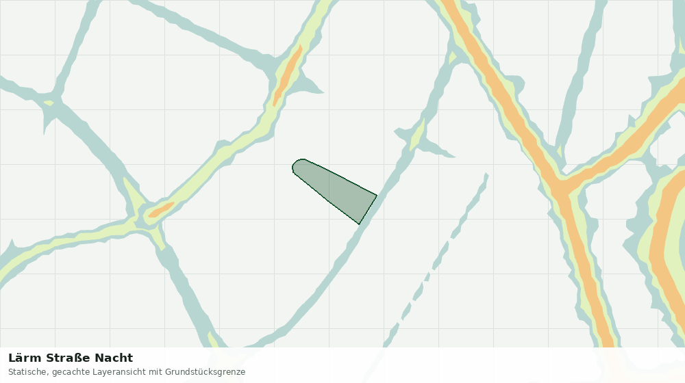 Statische Kartenansicht: Lärm Straße Nacht