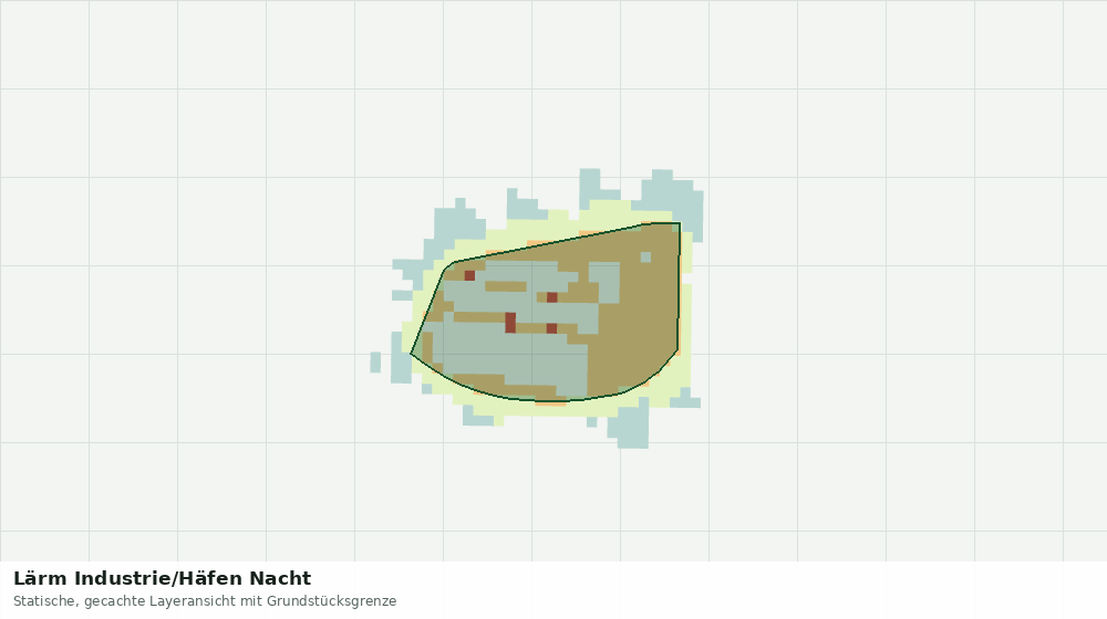 Statische Kartenansicht: Lärm Industrie/Häfen Nacht
