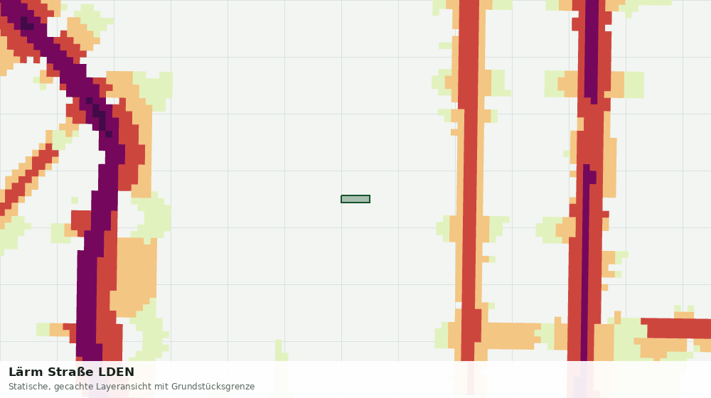 Statische Kartenansicht: Lärm Straße LDEN