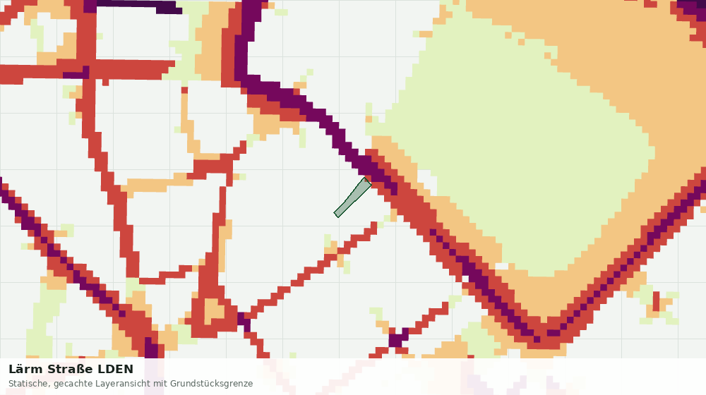 Statische Kartenansicht: Lärm Straße LDEN