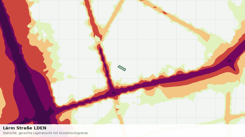 Statische Kartenansicht: Lärm Straße LDEN