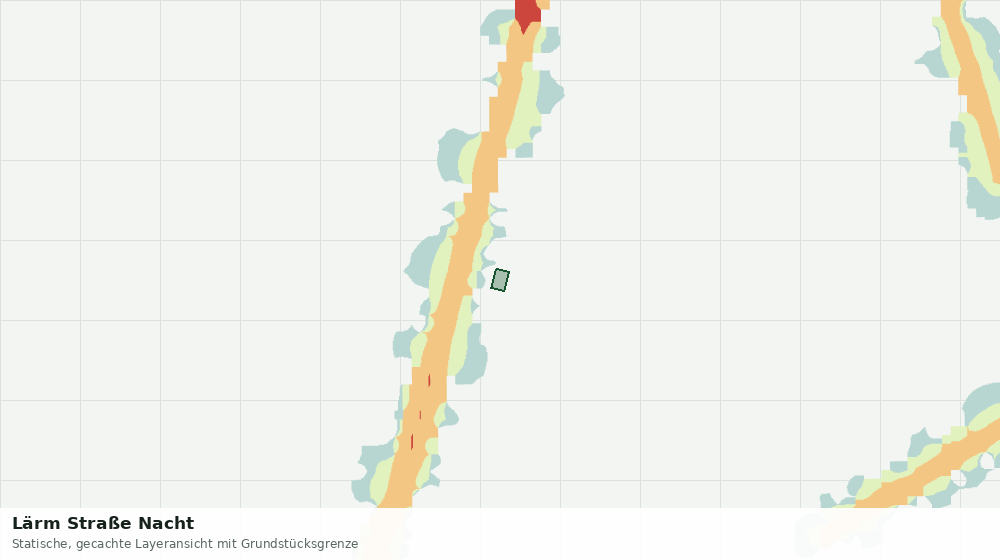 Statische Kartenansicht: Lärm Straße Nacht