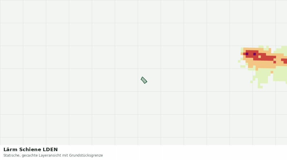 Statische Kartenansicht: Lärm Schiene LDEN