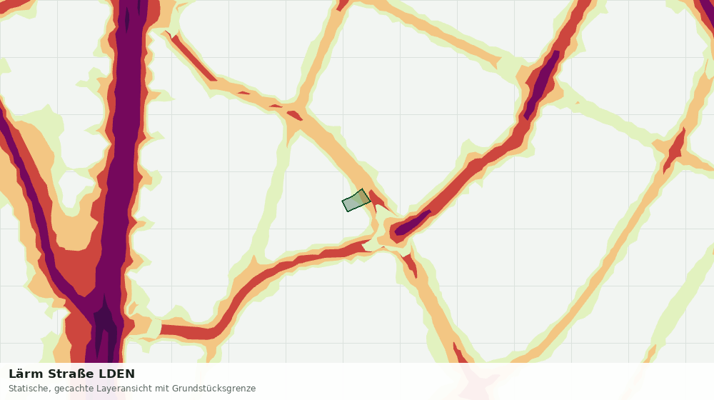 Statische Kartenansicht: Lärm Straße LDEN