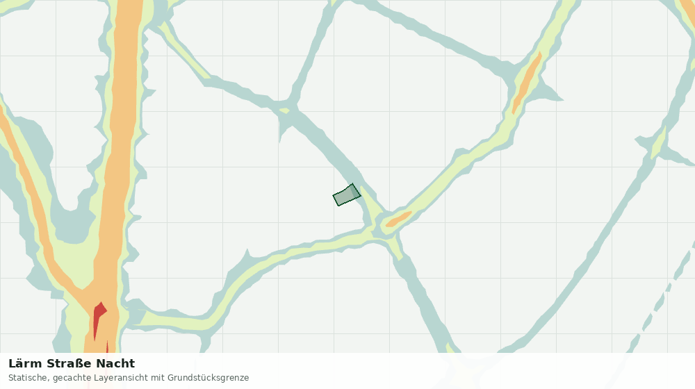 Statische Kartenansicht: Lärm Straße Nacht