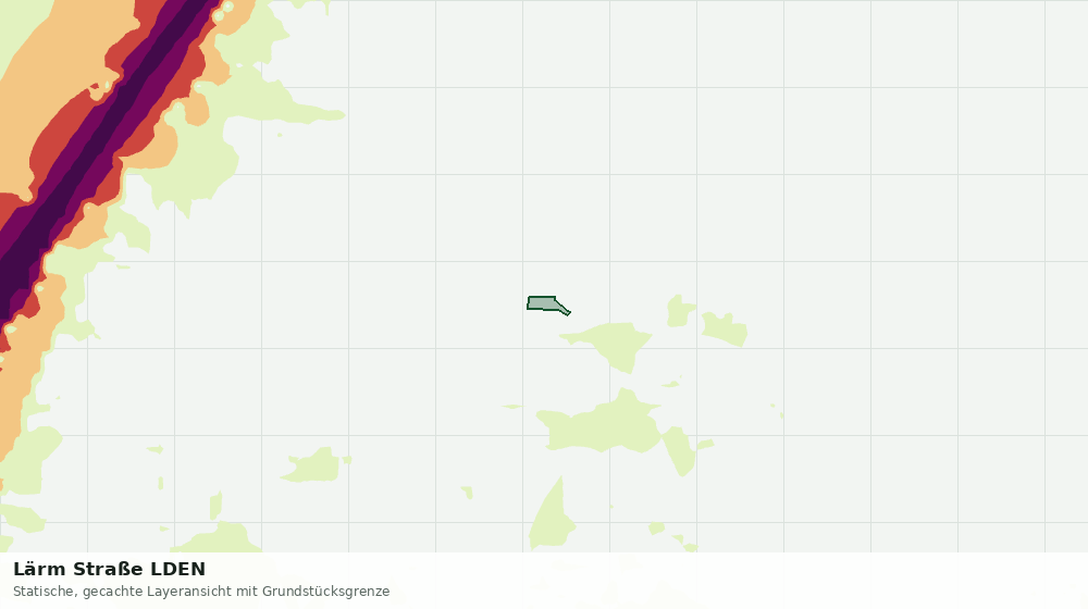 Statische Kartenansicht: Lärm Straße LDEN