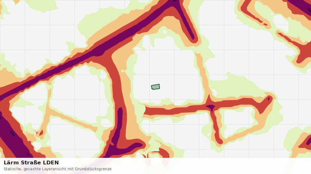 Statische Kartenansicht: Lärm Straße LDEN