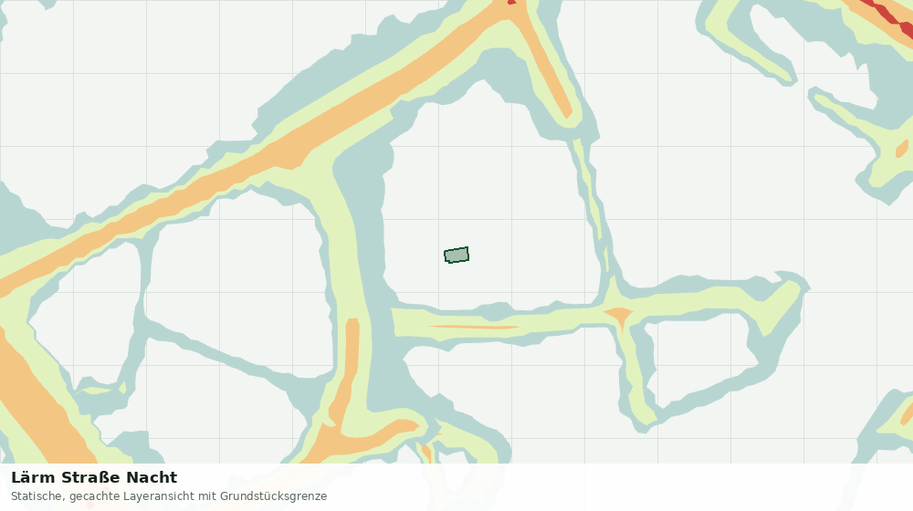 Statische Kartenansicht: Lärm Straße Nacht
