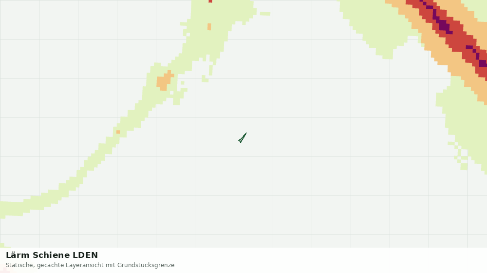 Statische Kartenansicht: Lärm Schiene LDEN
