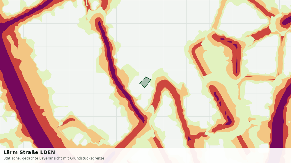 Statische Kartenansicht: Lärm Straße LDEN