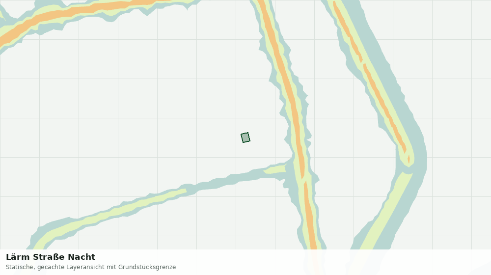Statische Kartenansicht: Lärm Straße Nacht