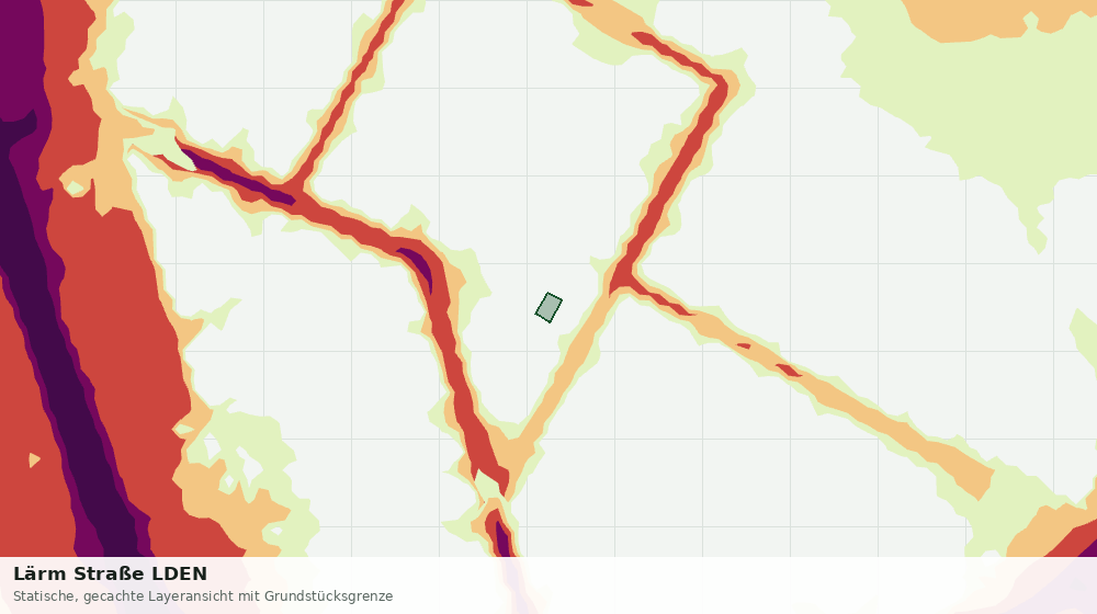 Statische Kartenansicht: Lärm Straße LDEN