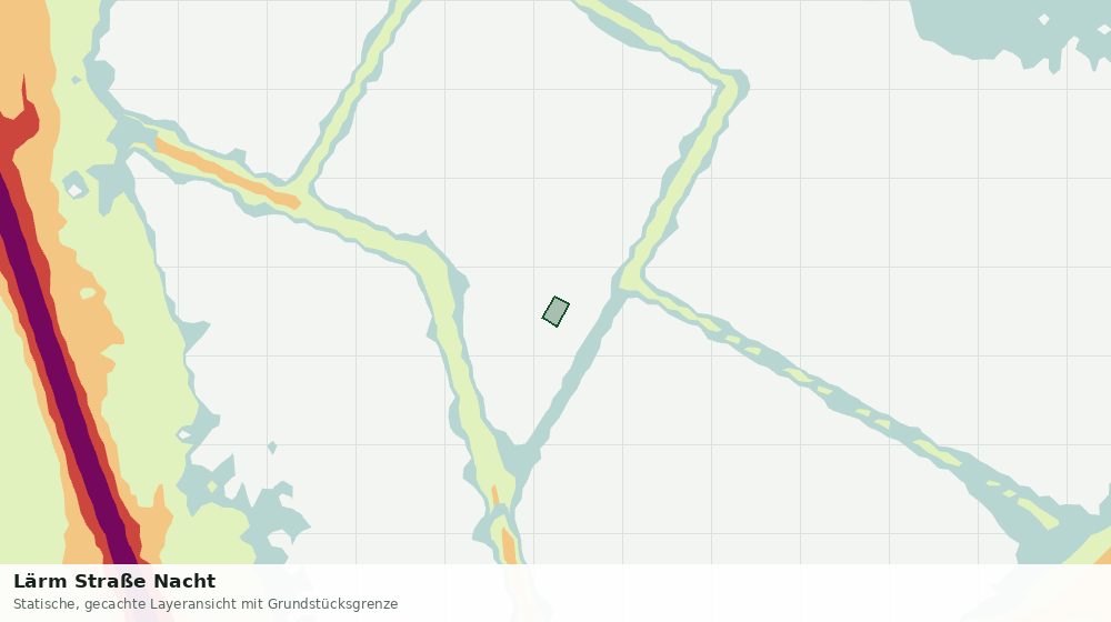 Statische Kartenansicht: Lärm Straße Nacht