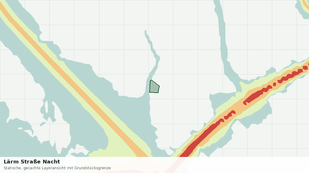 Statische Kartenansicht: Lärm Straße Nacht