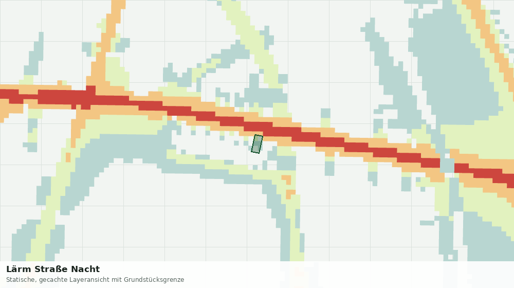 Statische Kartenansicht: Lärm Straße Nacht