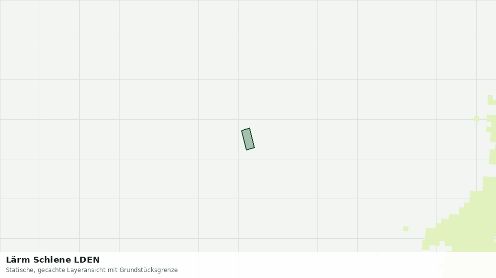 Statische Kartenansicht: Lärm Schiene LDEN