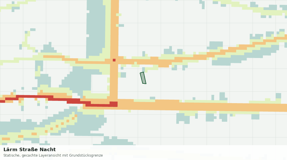 Statische Kartenansicht: Lärm Straße Nacht