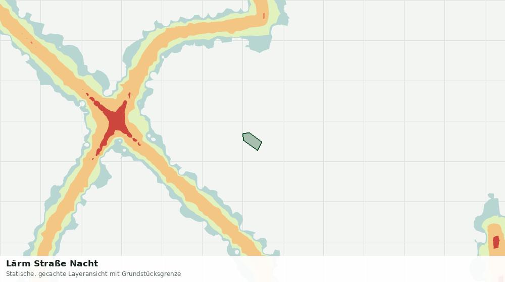 Statische Kartenansicht: Lärm Straße Nacht