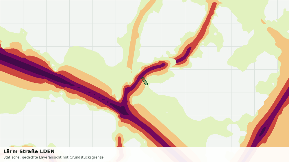 Statische Kartenansicht: Lärm Straße LDEN