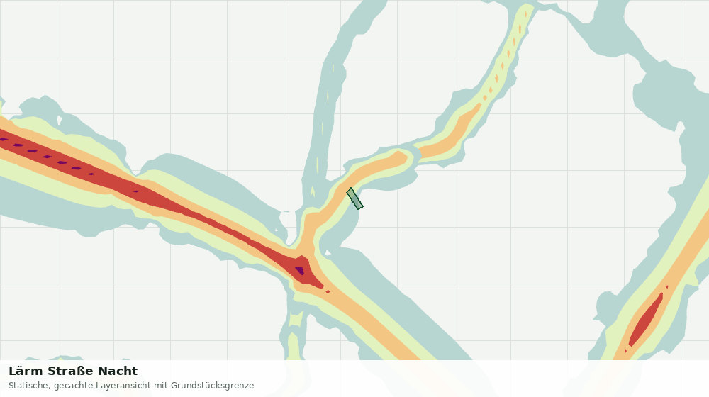 Statische Kartenansicht: Lärm Straße Nacht