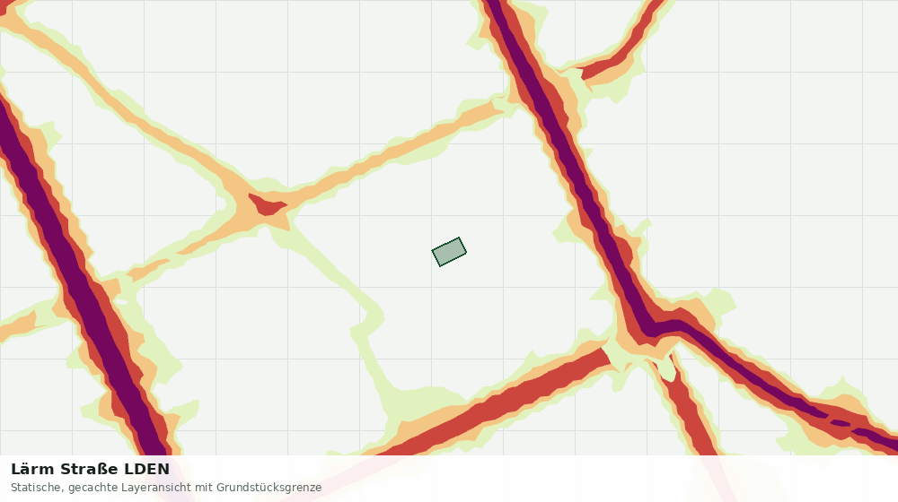 Statische Kartenansicht: Lärm Straße LDEN