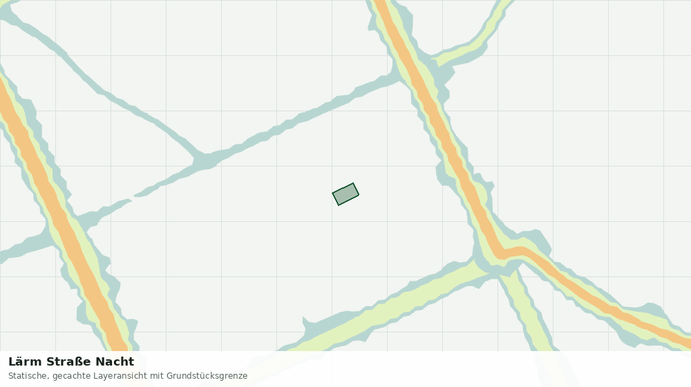 Statische Kartenansicht: Lärm Straße Nacht