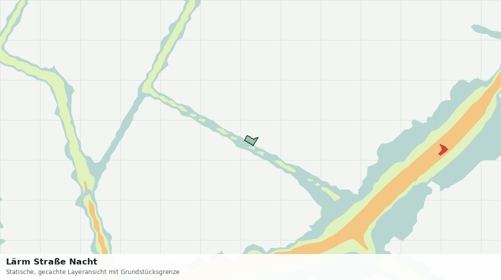 Statische Kartenansicht: Lärm Straße Nacht