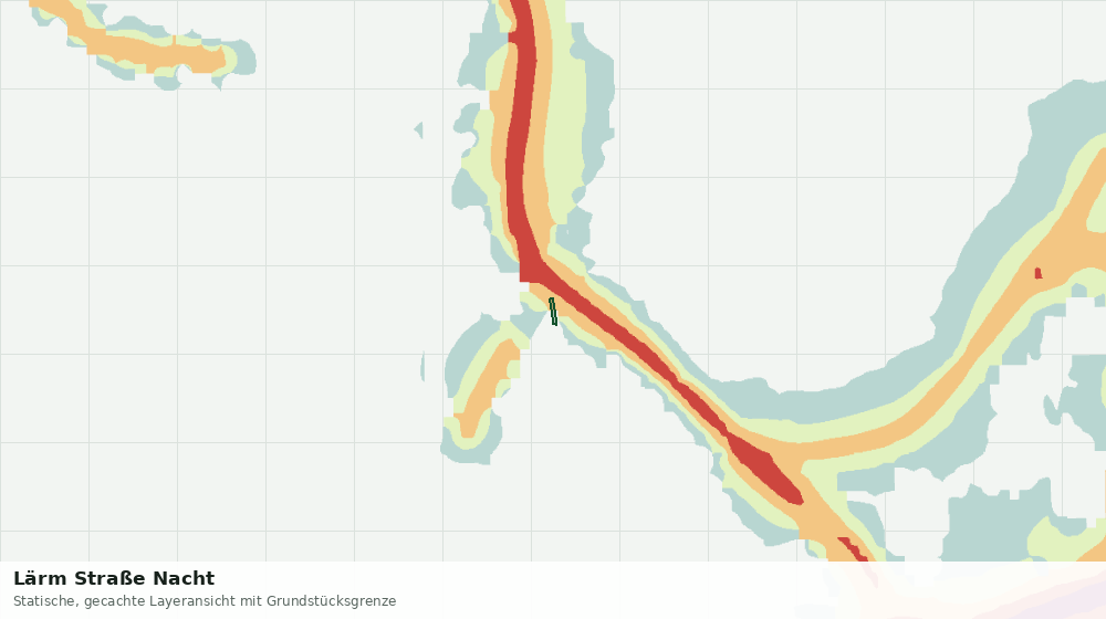 Statische Kartenansicht: Lärm Straße Nacht