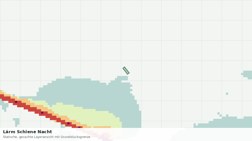 Statische Kartenansicht: Lärm Schiene Nacht