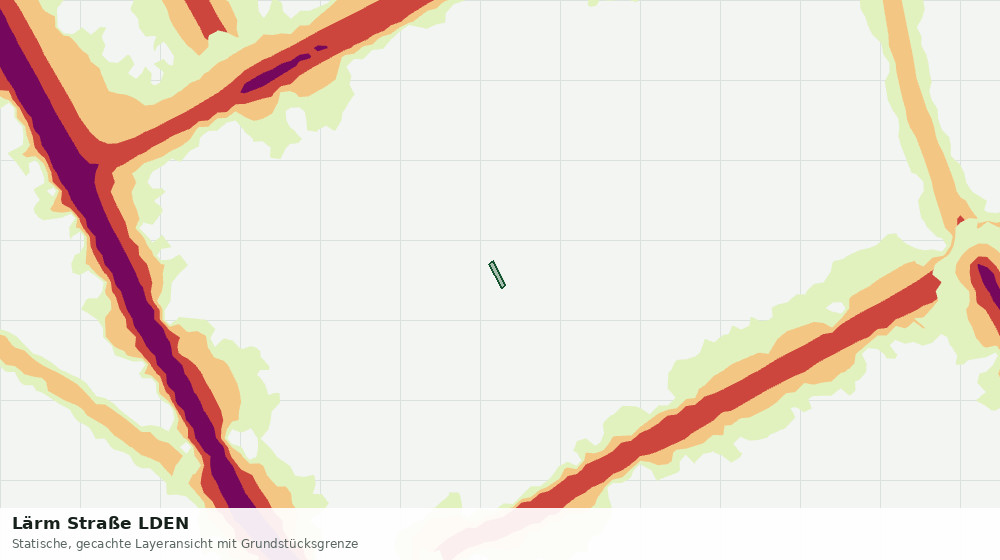 Statische Kartenansicht: Lärm Straße LDEN