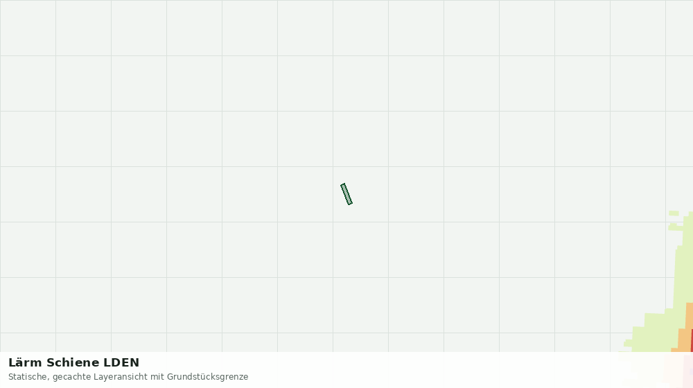 Statische Kartenansicht: Lärm Schiene LDEN