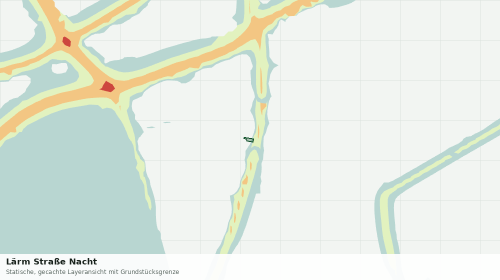 Statische Kartenansicht: Lärm Straße Nacht