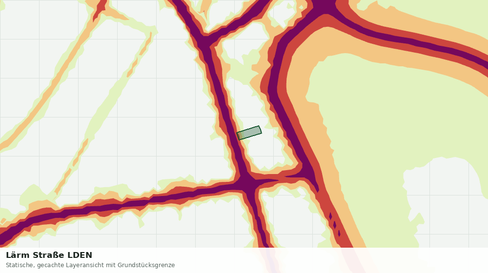 Statische Kartenansicht: Lärm Straße LDEN