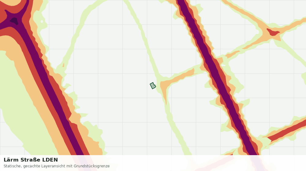 Statische Kartenansicht: Lärm Straße LDEN