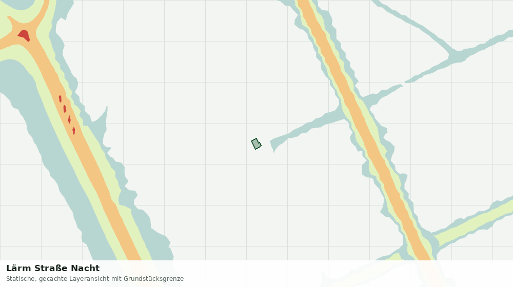 Statische Kartenansicht: Lärm Straße Nacht