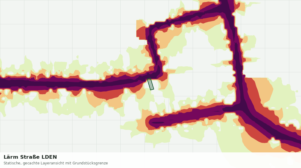Statische Kartenansicht: Lärm Straße LDEN