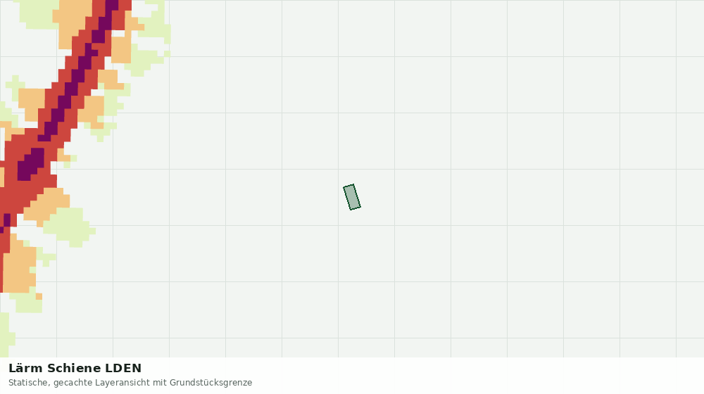 Statische Kartenansicht: Lärm Schiene LDEN