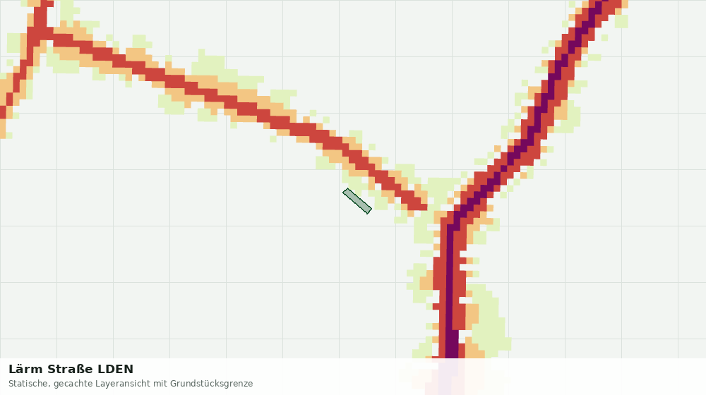 Statische Kartenansicht: Lärm Straße LDEN