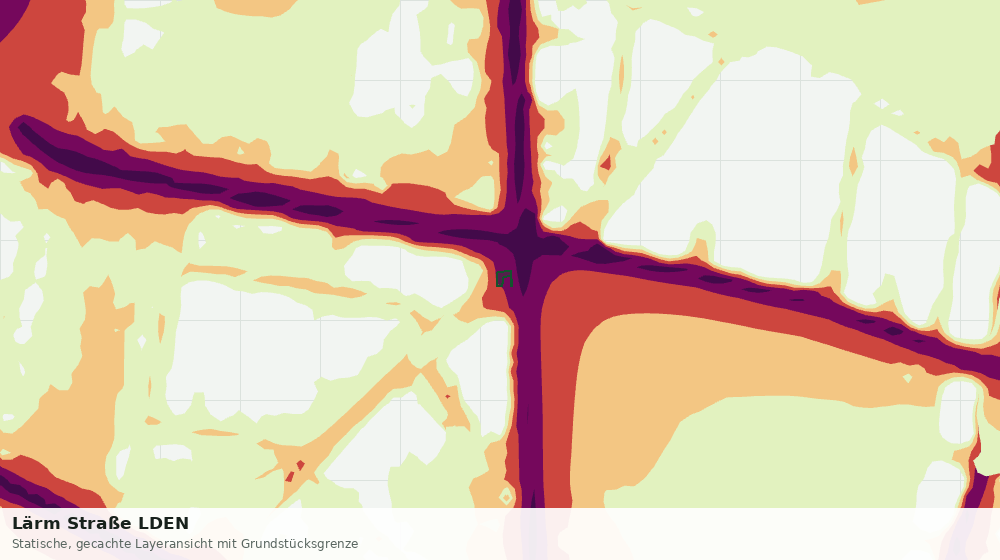 Statische Kartenansicht: Lärm Straße LDEN