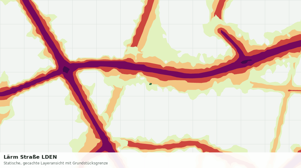 Statische Kartenansicht: Lärm Straße LDEN