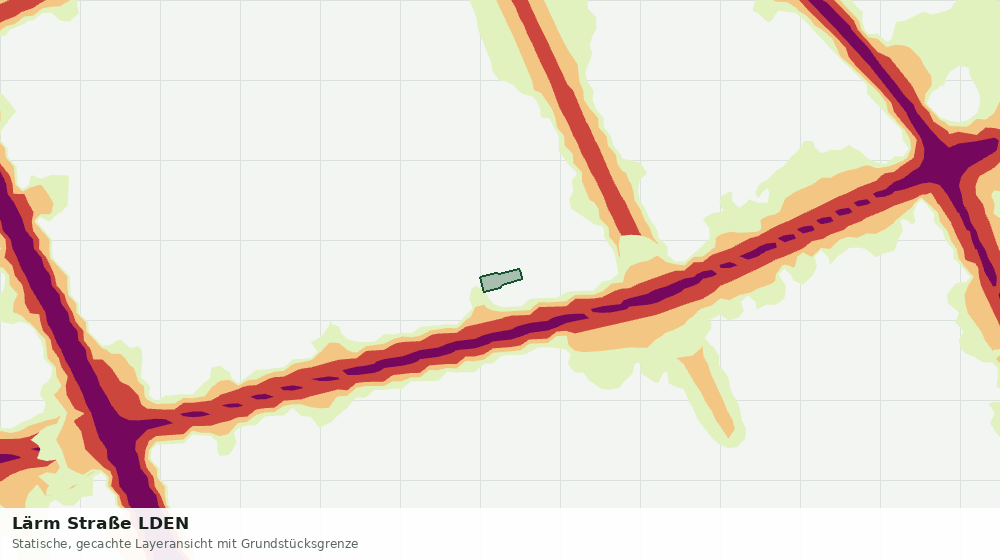 Statische Kartenansicht: Lärm Straße LDEN