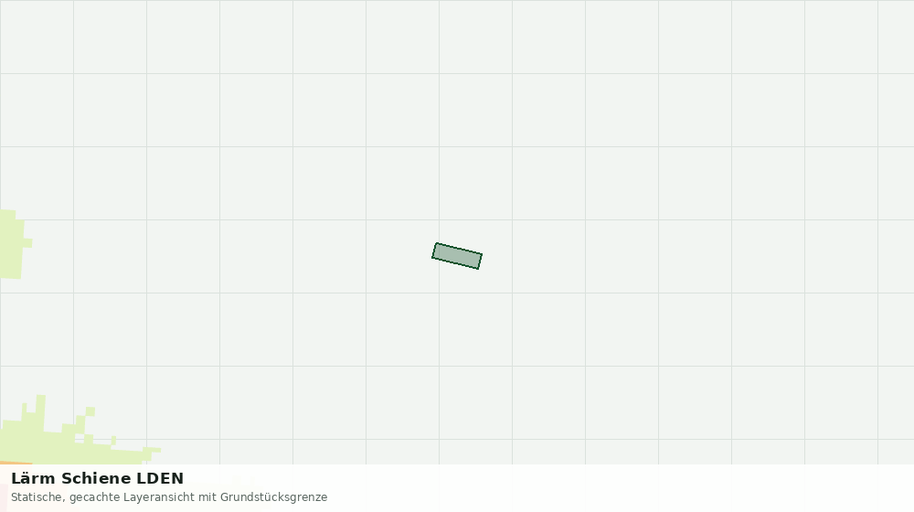 Statische Kartenansicht: Lärm Schiene LDEN