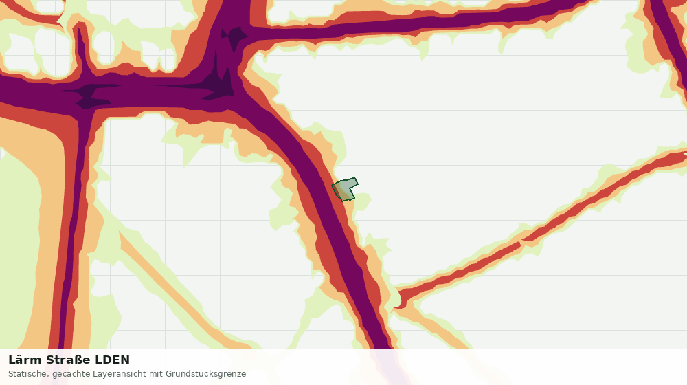 Statische Kartenansicht: Lärm Straße LDEN