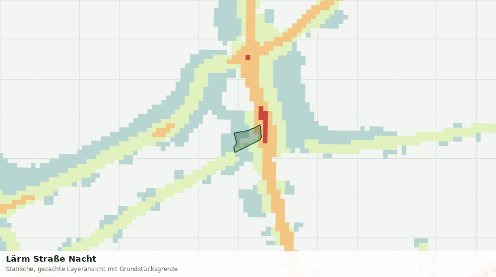 Statische Kartenansicht: Lärm Straße Nacht
