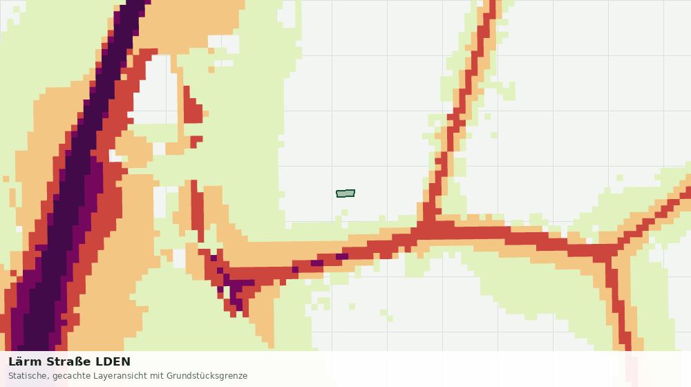 Statische Kartenansicht: Lärm Straße LDEN