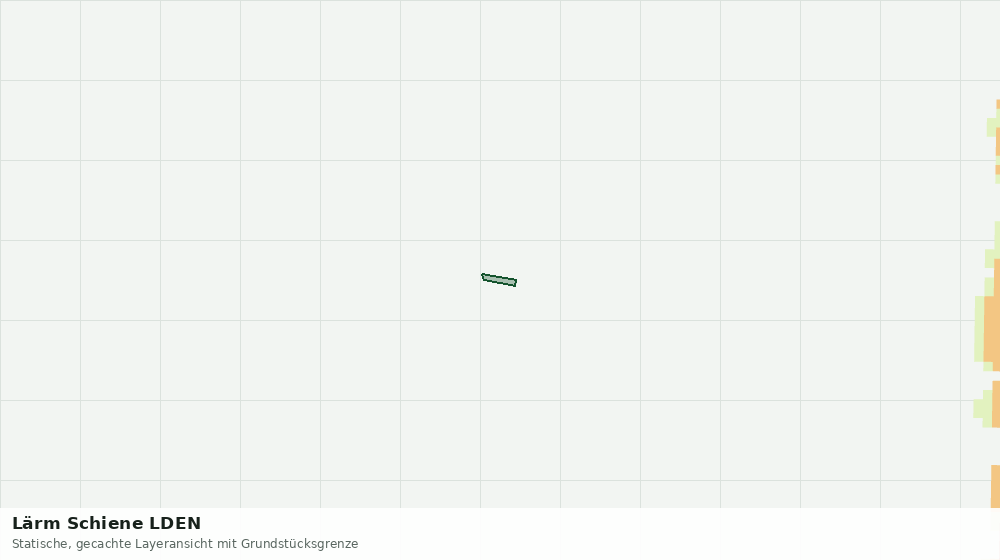 Statische Kartenansicht: Lärm Schiene LDEN