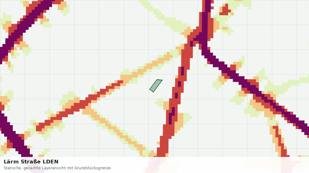 Statische Kartenansicht: Lärm Straße LDEN