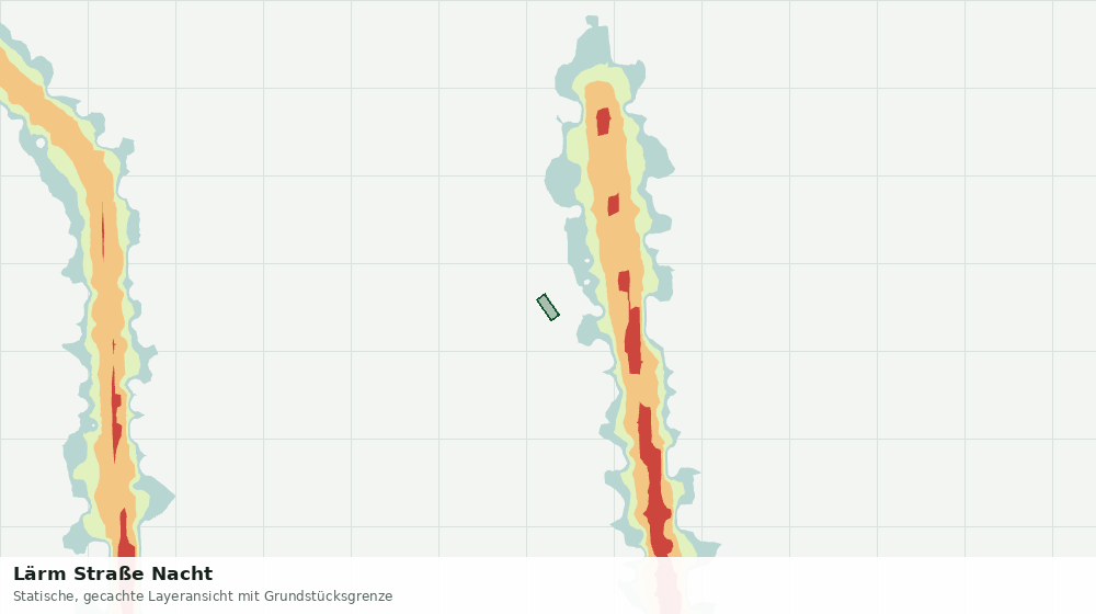 Statische Kartenansicht: Lärm Straße Nacht