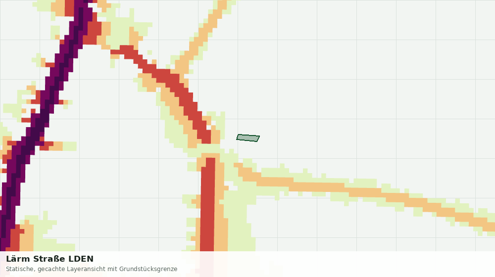Statische Kartenansicht: Lärm Straße LDEN